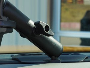 Ford Bronco Dash Mounting Rail System - Full Length w/ ball mount + phone holder 